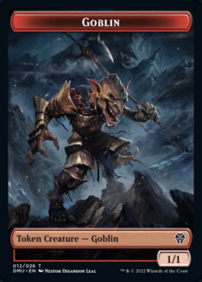 Saproling // Goblin Double-Sided Token [Dominaria United Tokens] | Card Merchant Takapuna