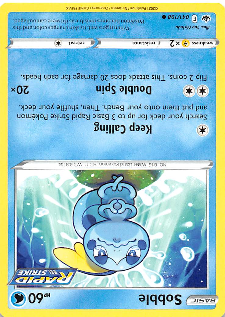 Sobble (041/198) [Sword & Shield: Chilling Reign] | Card Merchant Takapuna