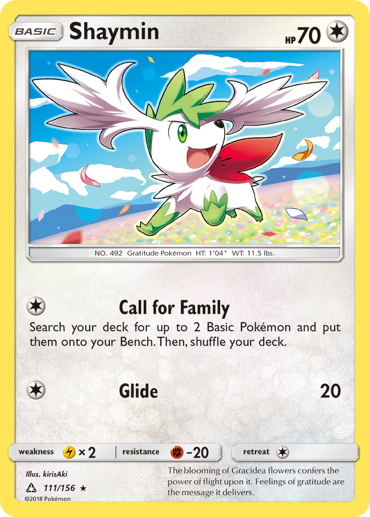 Shaymin (111/156) [Sun & Moon: Ultra Prism] | Card Merchant Takapuna