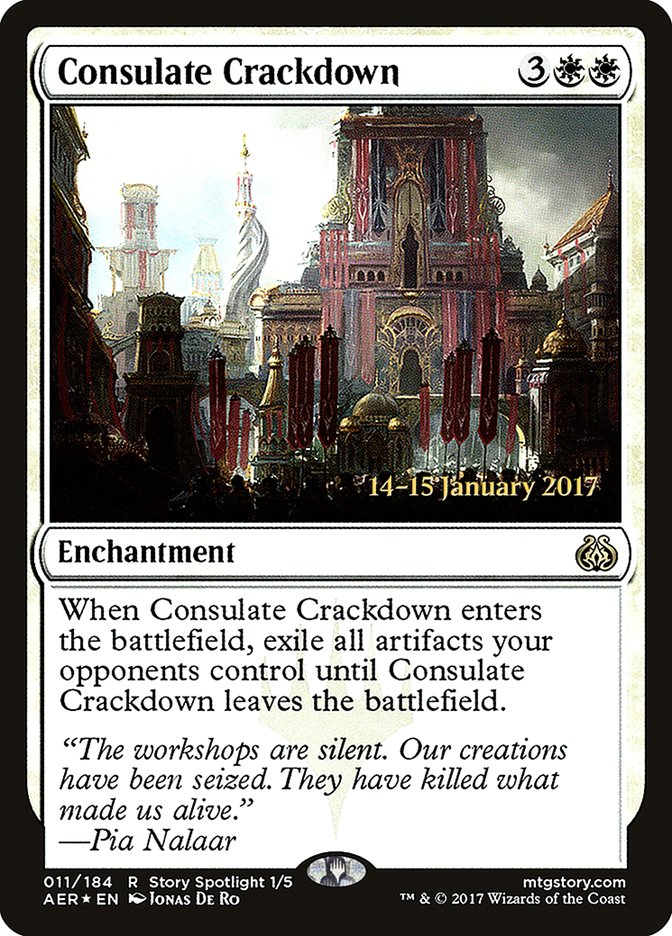 Consulate Crackdown [Aether Revolt Prerelease Promos] | Card Merchant Takapuna