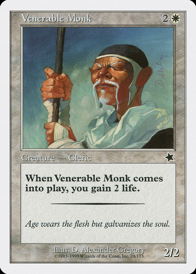 Venerable Monk [Starter 1999] | Card Merchant Takapuna