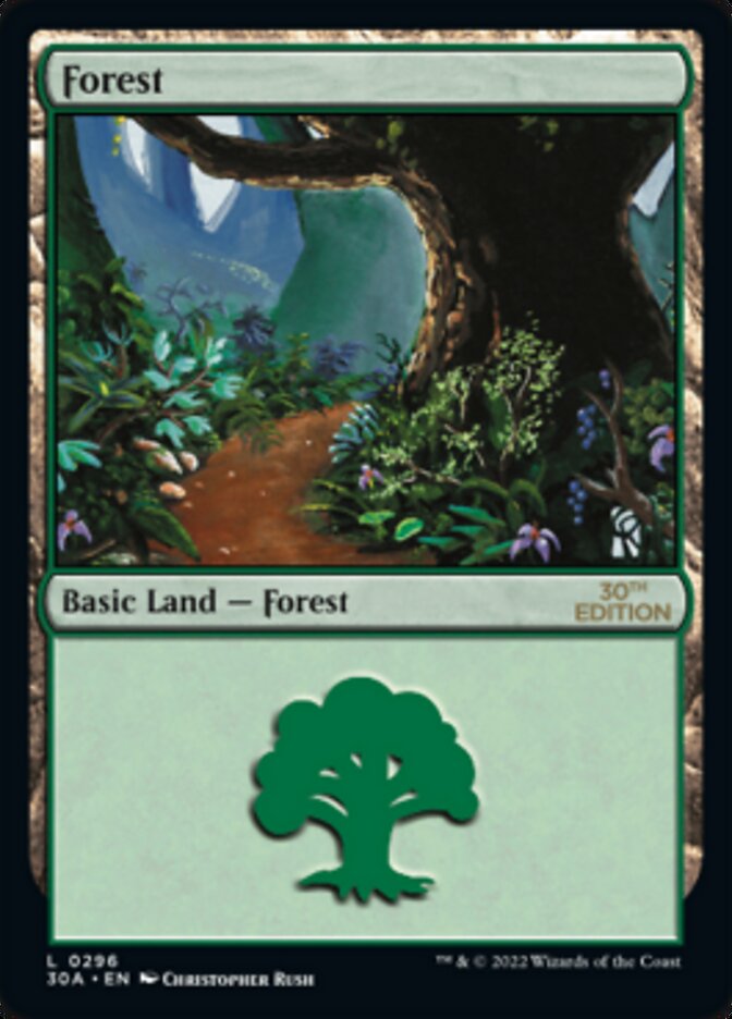 Forest (296) [30th Anniversary Edition] | Card Merchant Takapuna