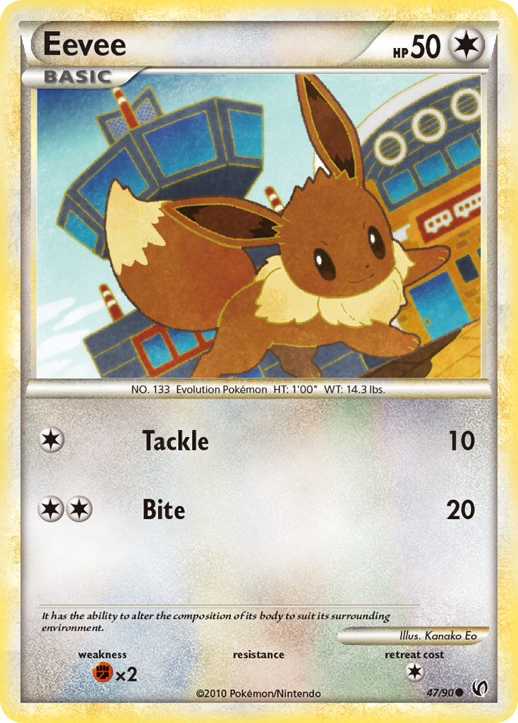 Eevee (47/90) [HeartGold & SoulSilver: Undaunted] | Card Merchant Takapuna