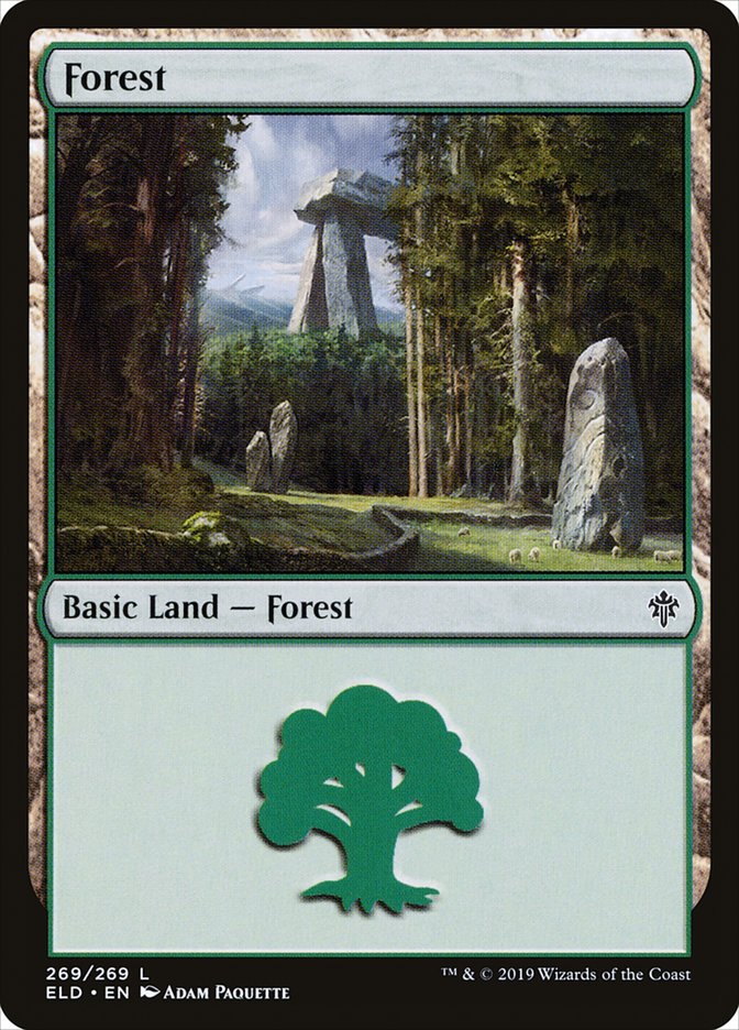 Forest (269) [Throne of Eldraine] | Card Merchant Takapuna