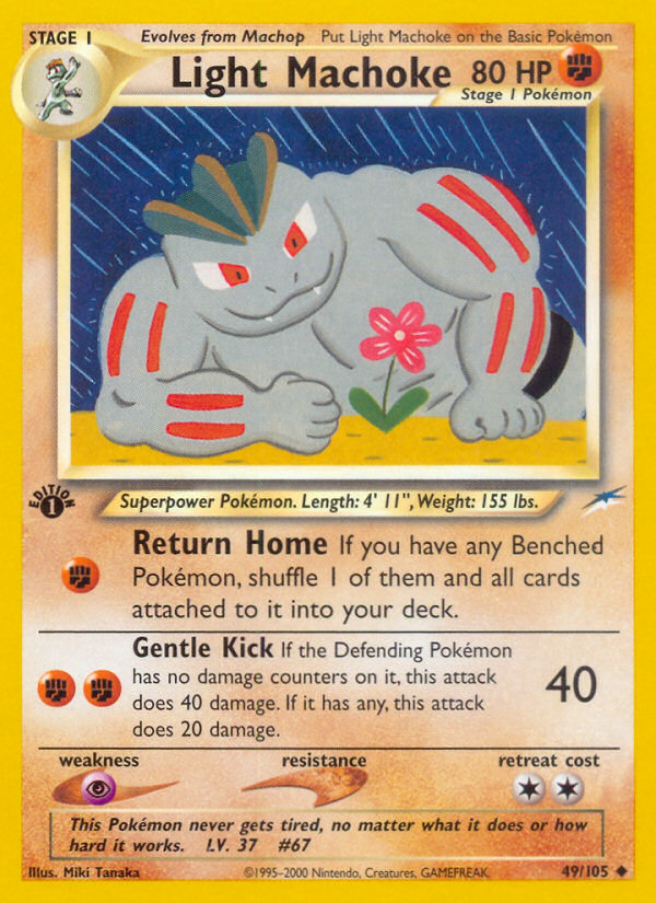 Light Machoke (49/105) [Neo Destiny 1st Edition] | Card Merchant Takapuna