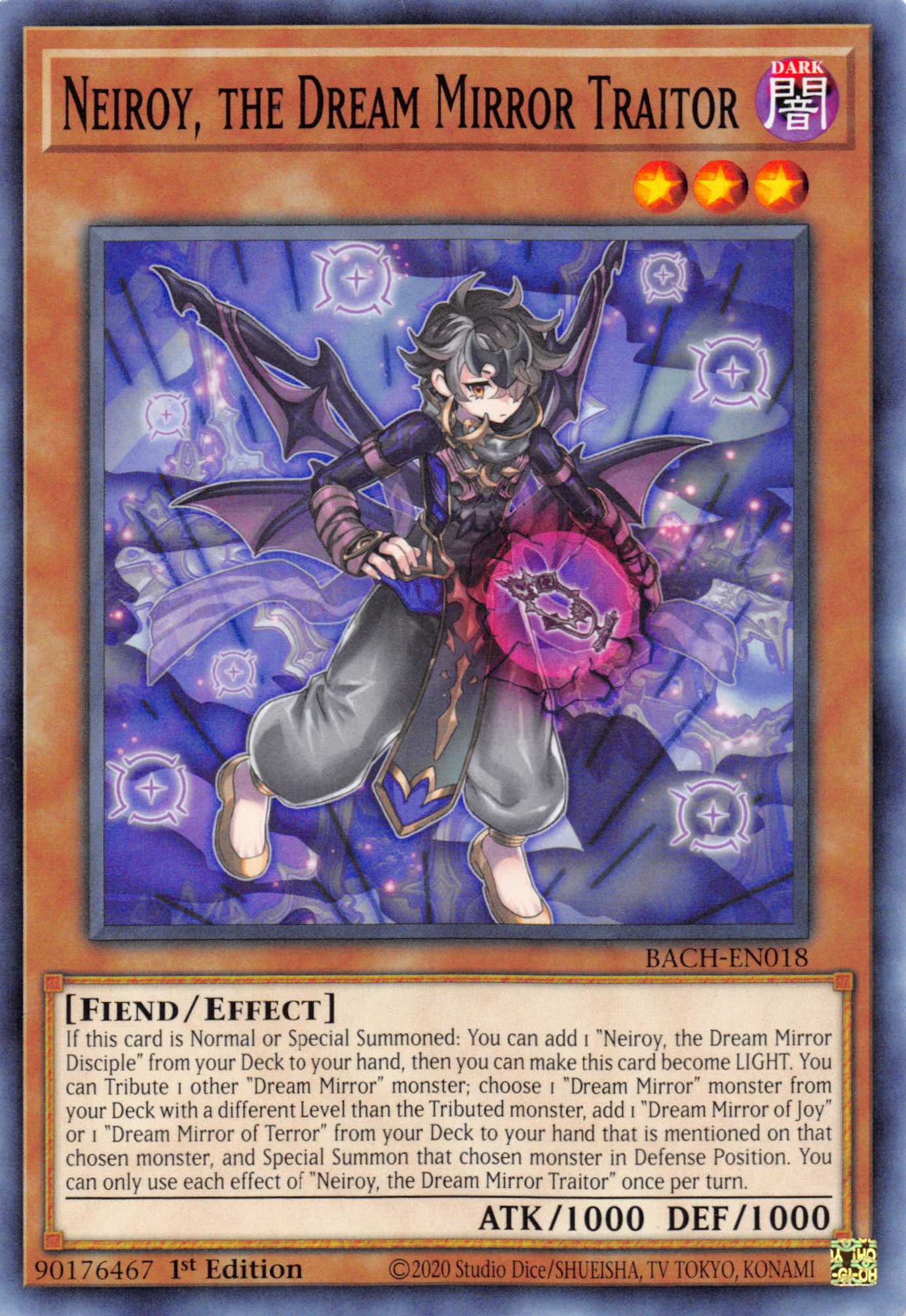 Neiroy, the Dream Mirror Traitor [BACH-EN018] Common | Card Merchant Takapuna