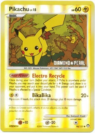 Pikachu (94/123) [Burger King Promos: 2008 Collection] | Card Merchant Takapuna