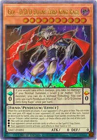 Go! - D/D/D Divine Zero King Rage [YA07-EN001] Ultra Rare | Card Merchant Takapuna