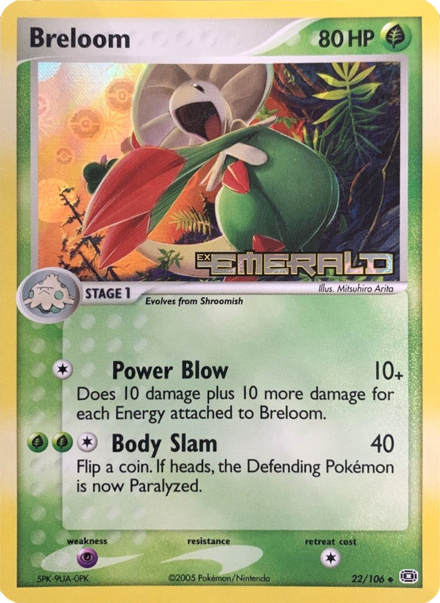 Breloom (22/106) (Stamped) [EX: Emerald] | Card Merchant Takapuna