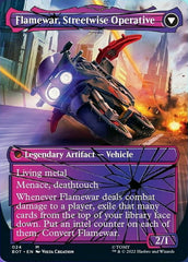 Flamewar, Brash Veteran // Flamewar, Streetwise Operative (Shattered Glass) [Transformers] | Card Merchant Takapuna