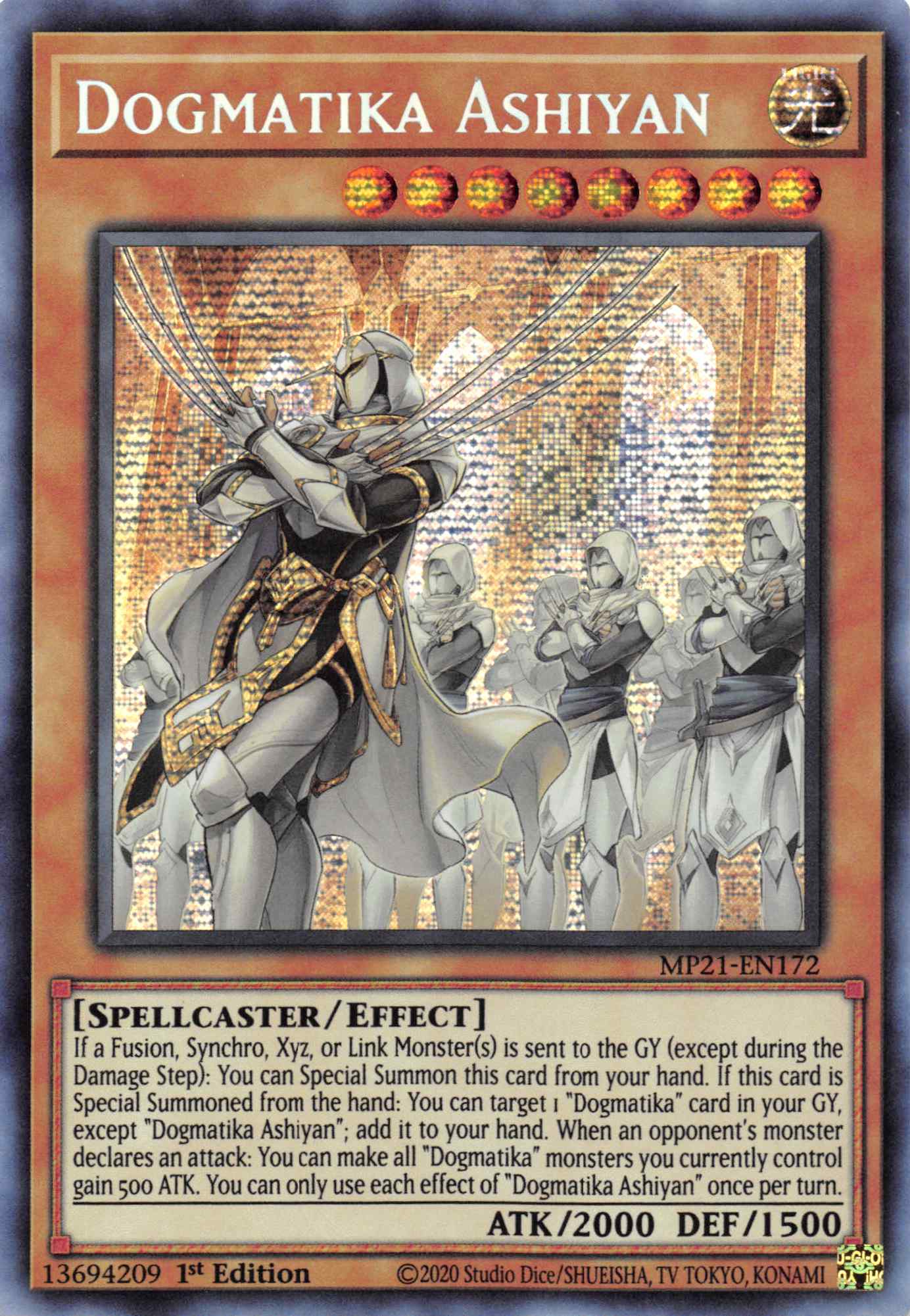 Dogmatika Ashiyan [MP21-EN172] Prismatic Secret Rare | Card Merchant Takapuna