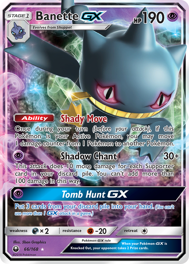 Banette GX (66/168) [Sun & Moon: Celestial Storm] | Card Merchant Takapuna