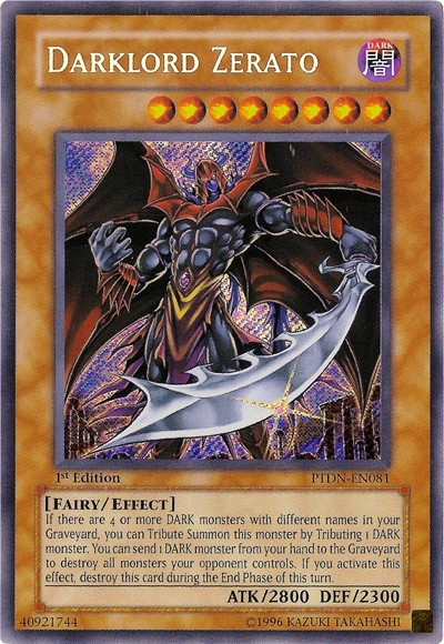 Darklord Zerato [PTDN-EN081] Secret Rare | Card Merchant Takapuna