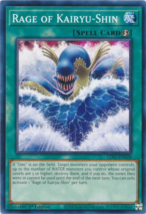 Rage of Kairyu-Shin [LDS1-EN028] Common | Card Merchant Takapuna