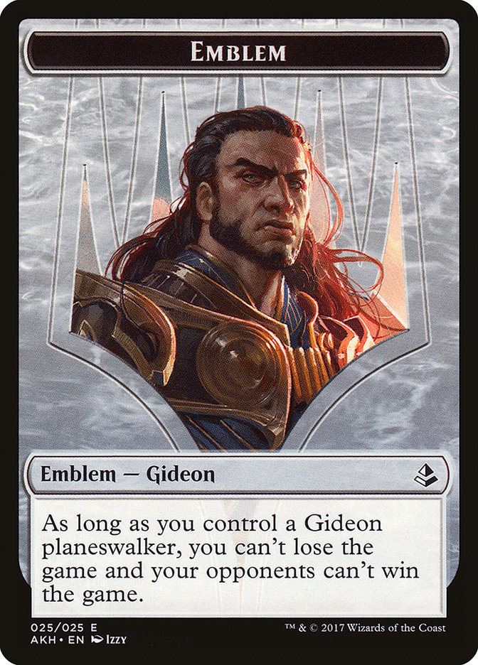 Gideon of the Trials Emblem [Amonkhet Tokens] | Card Merchant Takapuna