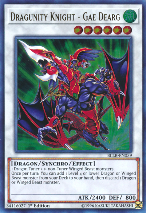 Dragunity Knight - Gae Dearg [BLLR-EN059] Ultra Rare | Card Merchant Takapuna