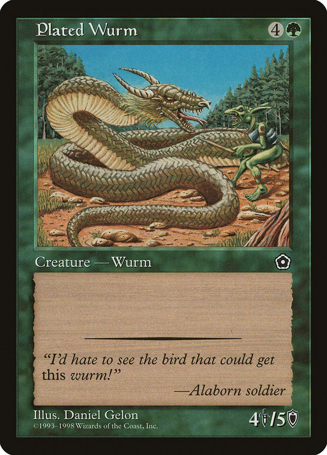 Plated Wurm [Portal Second Age] | Card Merchant Takapuna