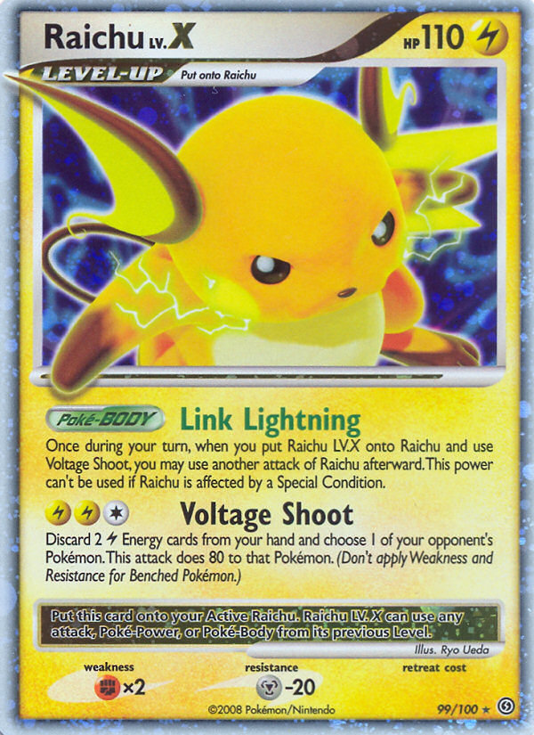 Raichu LV.X (99/100) [Diamond & Pearl: Stormfront] | Card Merchant Takapuna