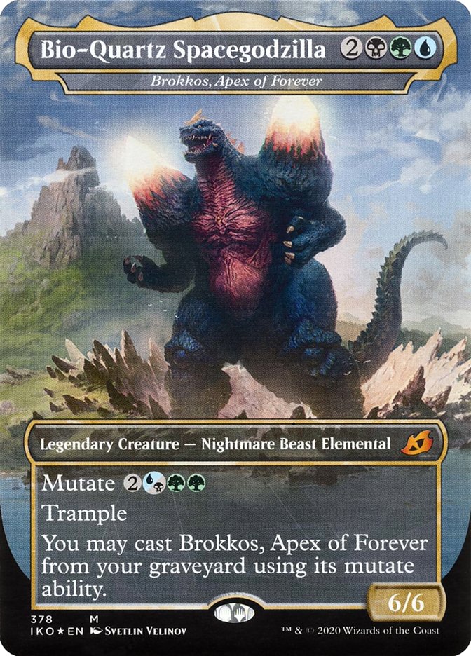 Brokkos, Apex of Forever - Bio-Quartz Spacegodzilla (Godzilla Series) [Ikoria: Lair of Behemoths] | Card Merchant Takapuna