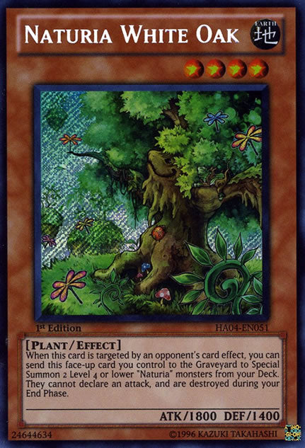 Naturia White Oak [HA04-EN051] Secret Rare | Card Merchant Takapuna