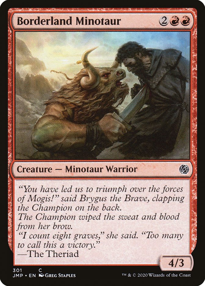 Borderland Minotaur [Jumpstart] | Card Merchant Takapuna