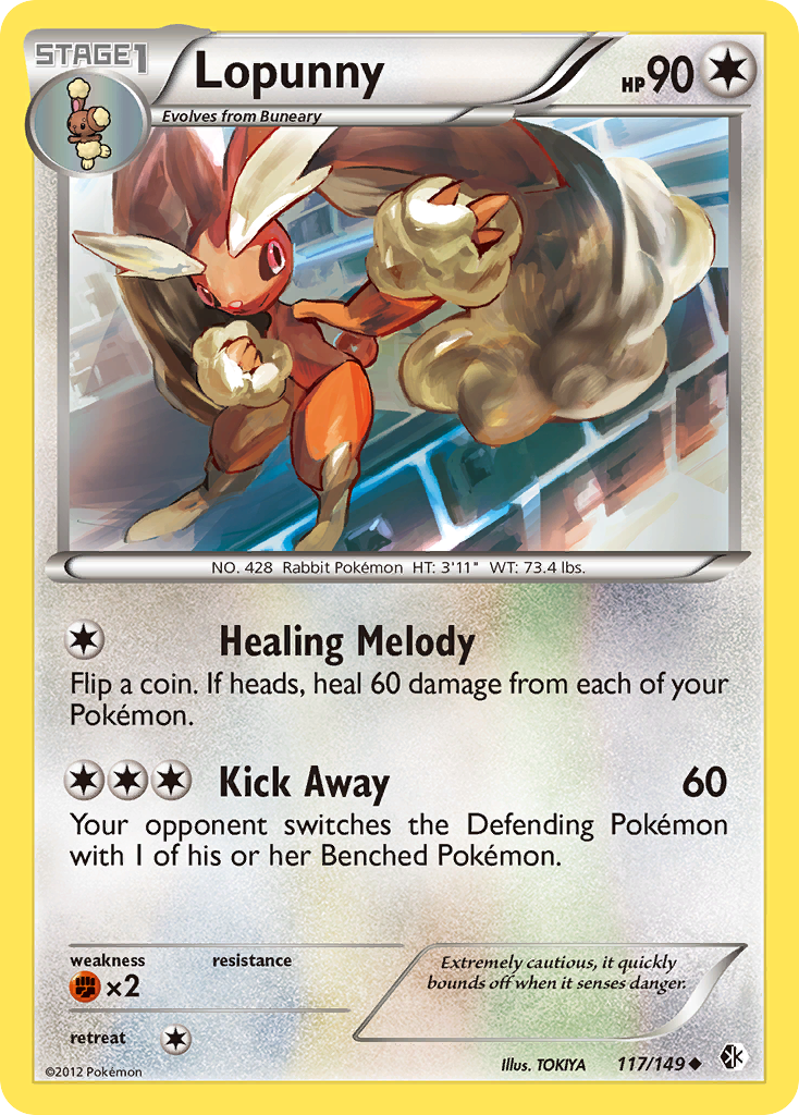 Lopunny (117/149) [Black & White: Boundaries Crossed] | Card Merchant Takapuna