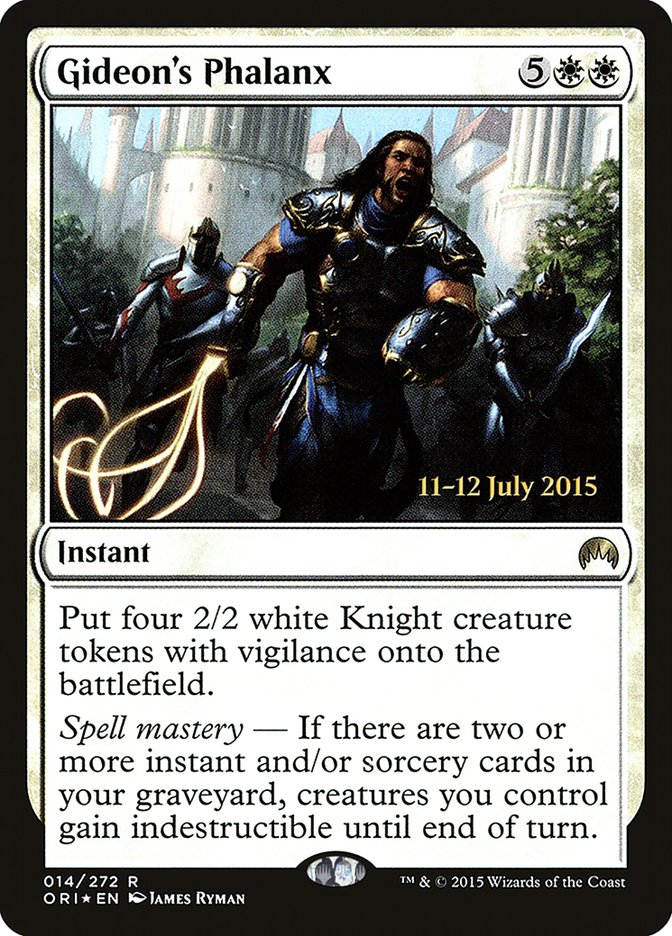 Gideon's Phalanx [Magic Origins Prerelease Promos] | Card Merchant Takapuna