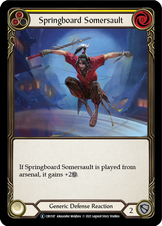 Springboard Somersault [U-CRU187] (Crucible of War Unlimited)  Unlimited Rainbow Foil | Card Merchant Takapuna