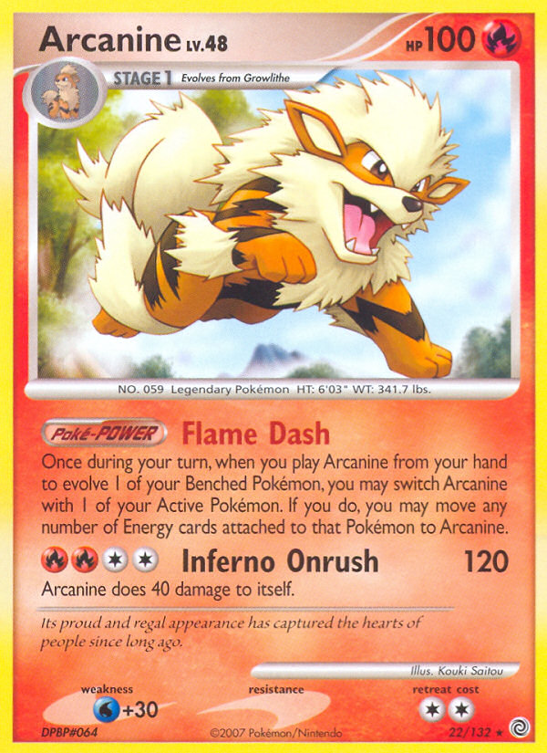 Arcanine (22/132) [Diamond & Pearl: Secret Wonders] | Card Merchant Takapuna