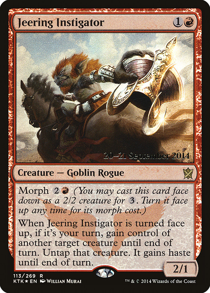 Jeering Instigator [Khans of Tarkir Prerelease Promos] | Card Merchant Takapuna