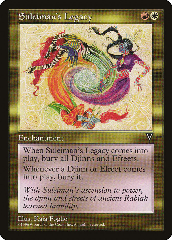 Suleiman's Legacy [Visions] | Card Merchant Takapuna