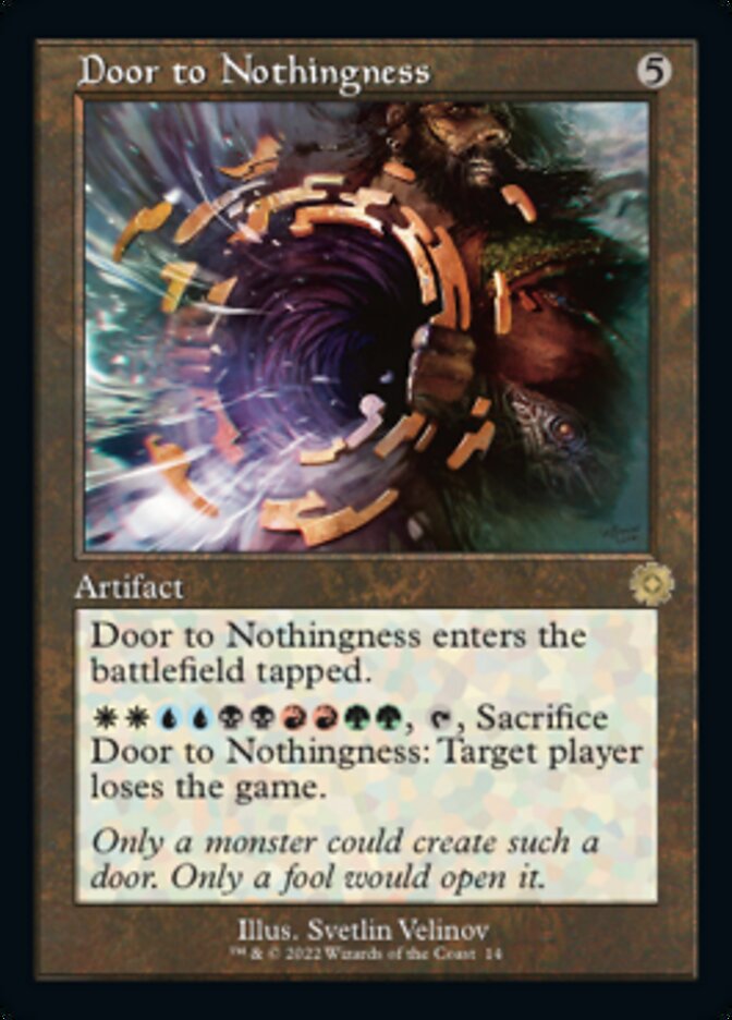 Door to Nothingness (Retro) [The Brothers' War Retro Artifacts] | Card Merchant Takapuna