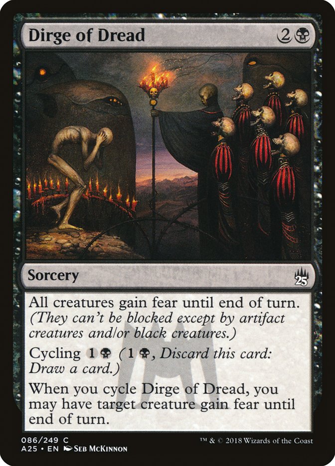 Dirge of Dread [Masters 25] | Card Merchant Takapuna