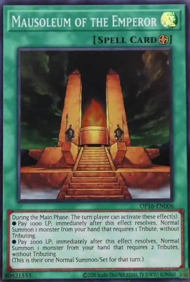 Mausoleum of the Emperor [OP16-EN006] Super Rare | Card Merchant Takapuna