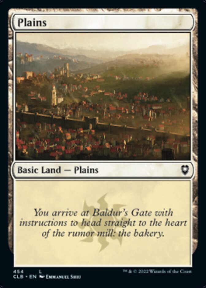 Plains (454) [Commander Legends: Battle for Baldur's Gate] | Card Merchant Takapuna