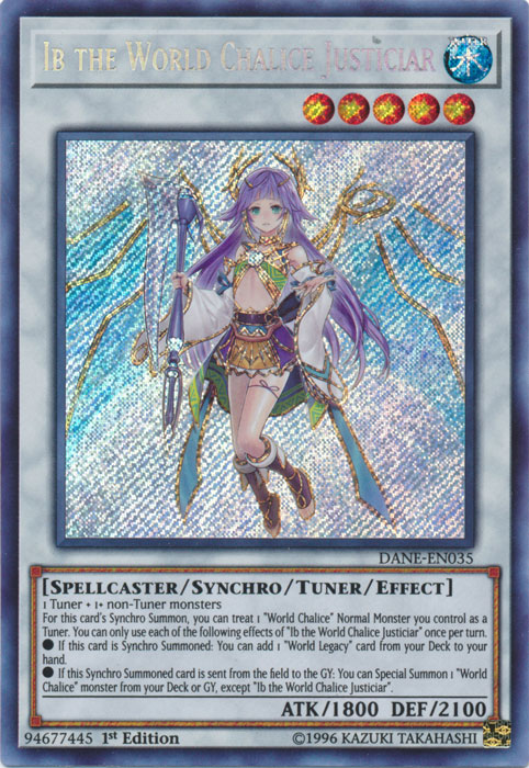 Ib the World Chalice Justiciar [DANE-EN035] Secret Rare | Card Merchant Takapuna