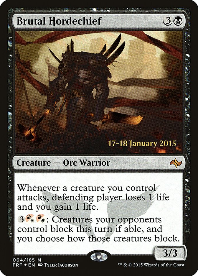 Brutal Hordechief [Fate Reforged Prerelease Promos] | Card Merchant Takapuna