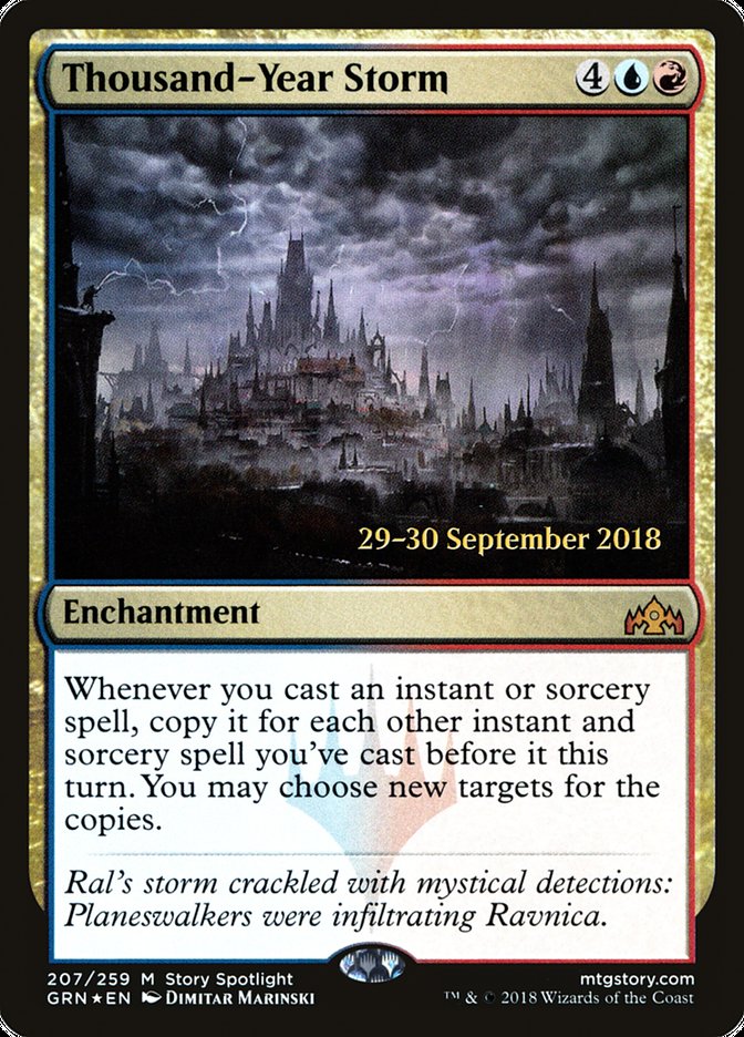 Thousand-Year Storm [Guilds of Ravnica Prerelease Promos] | Card Merchant Takapuna