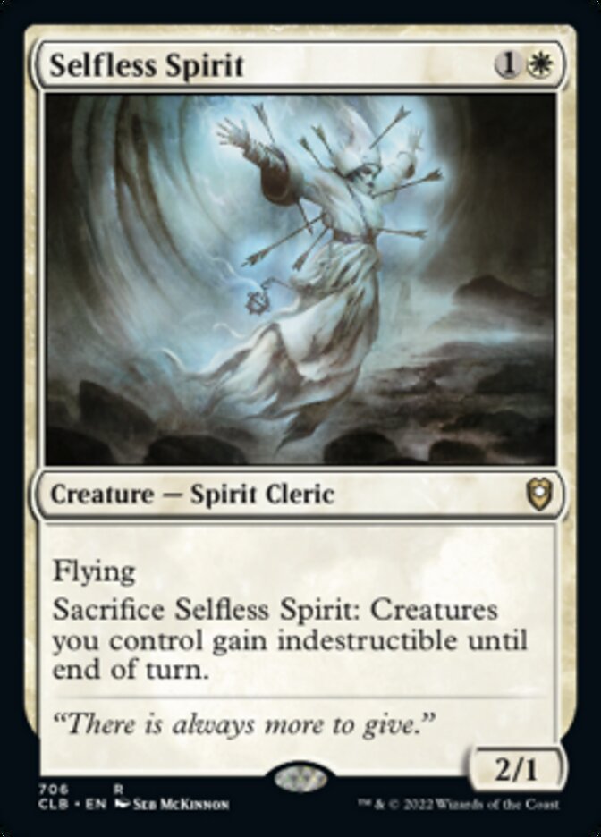 Selfless Spirit [Commander Legends: Battle for Baldur's Gate] | Card Merchant Takapuna