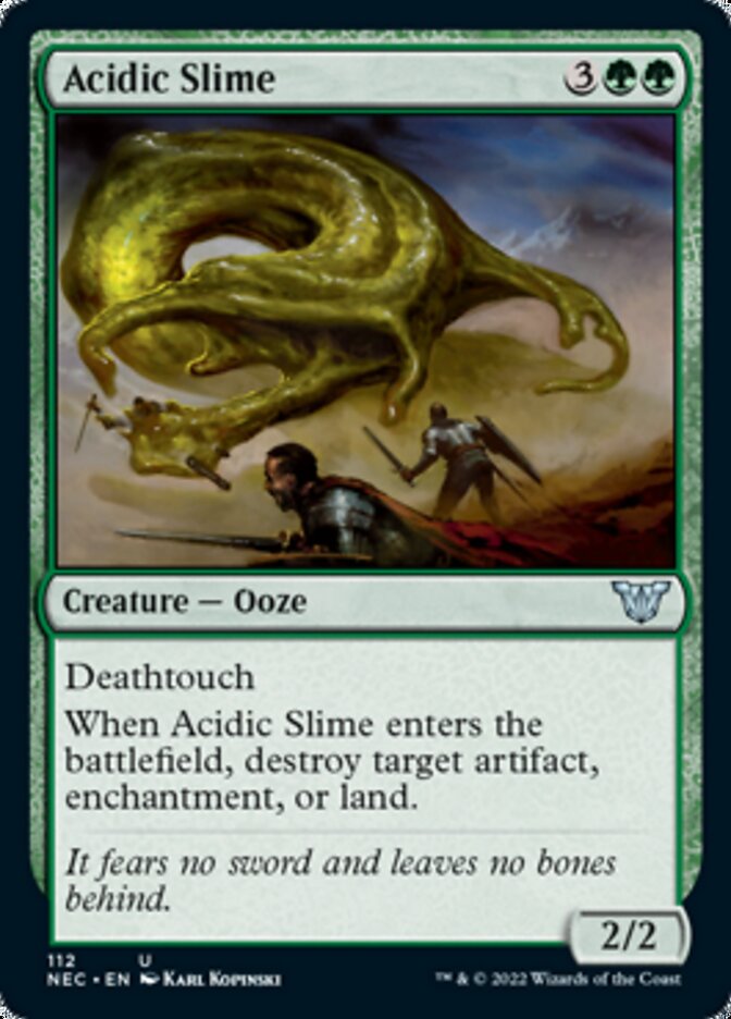 Acidic Slime [Kamigawa: Neon Dynasty Commander] | Card Merchant Takapuna