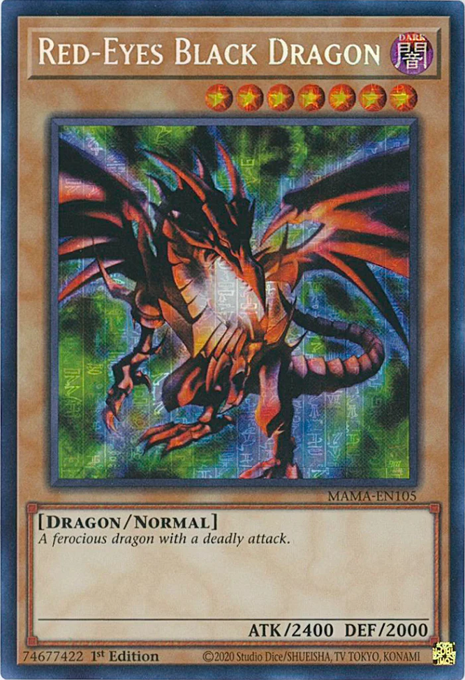 Red-Eyes Black Dragon [MAMA-EN105] Secret Pharaoh's Rare | Card Merchant Takapuna