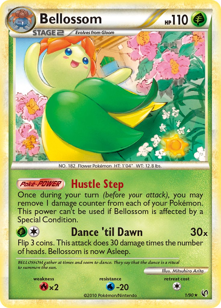 Bellossom (1/90) (Theme Deck Exclusive) [HeartGold & SoulSilver: Undaunted] | Card Merchant Takapuna