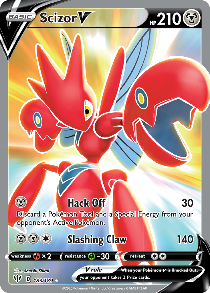 Scizor V (183/189) [Sword & Shield: Darkness Ablaze] | Card Merchant Takapuna