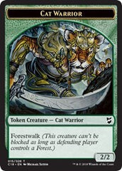 Cat Warrior // Elemental Double-Sided Token [Commander 2018 Tokens] | Card Merchant Takapuna