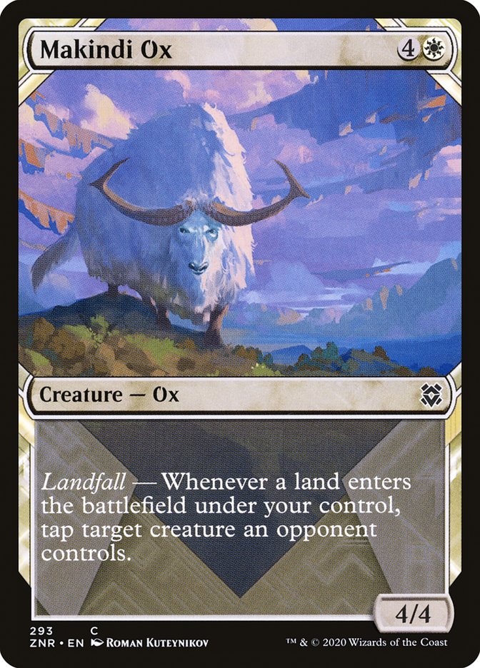 Makindi Ox (Showcase) [Zendikar Rising] | Card Merchant Takapuna