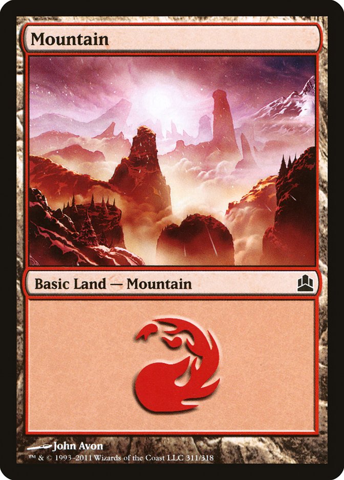 Mountain (311) [Commander 2011] | Card Merchant Takapuna