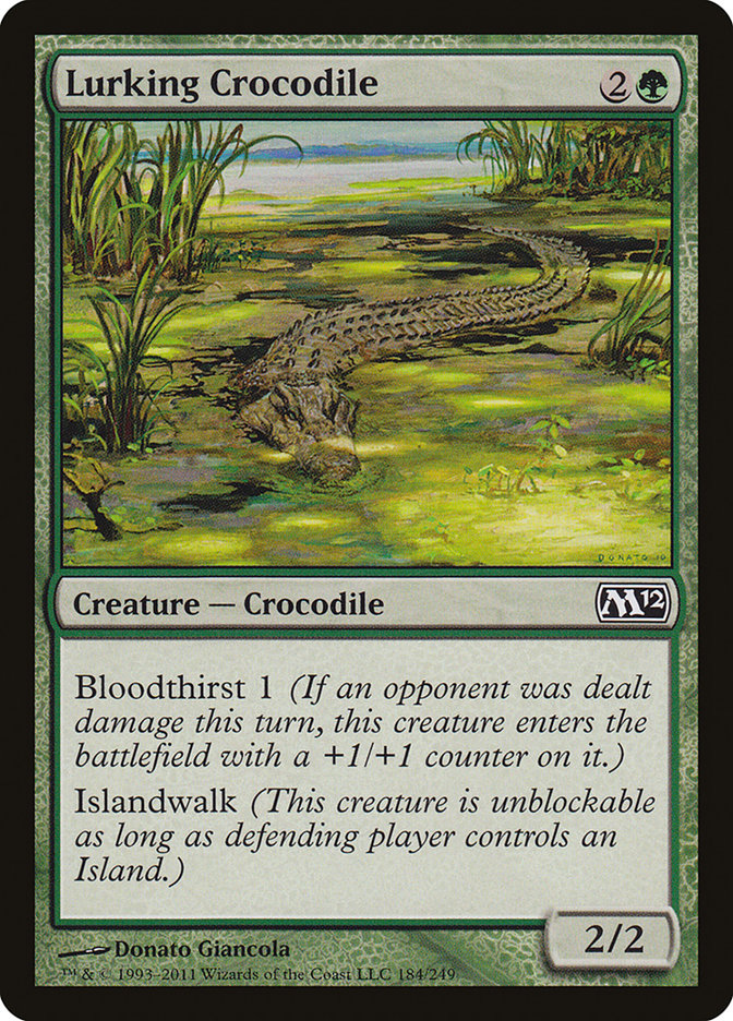 Lurking Crocodile [Magic 2012] | Card Merchant Takapuna