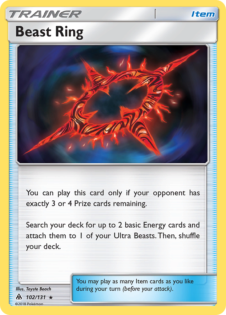 Beast Ring (102/131) [Sun & Moon: Forbidden Light] | Card Merchant Takapuna