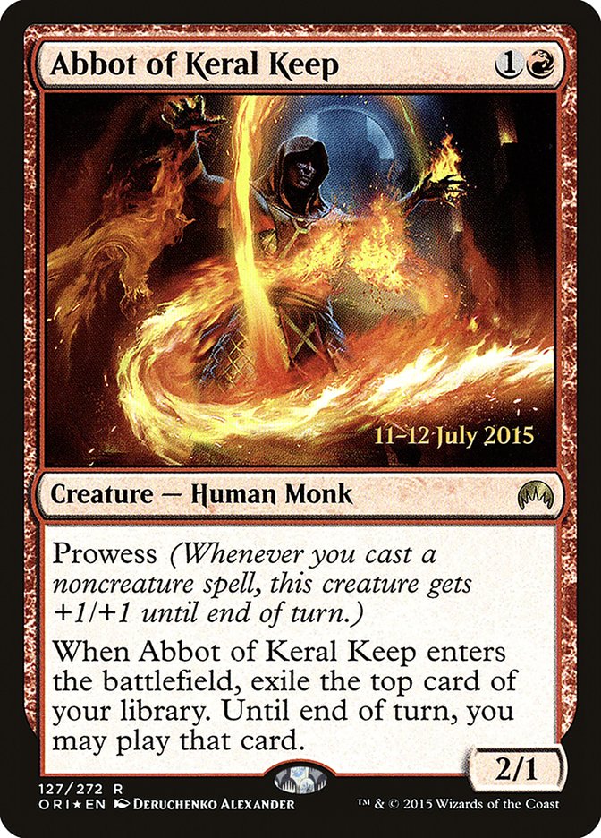 Abbot of Keral Keep [Magic Origins Prerelease Promos] | Card Merchant Takapuna