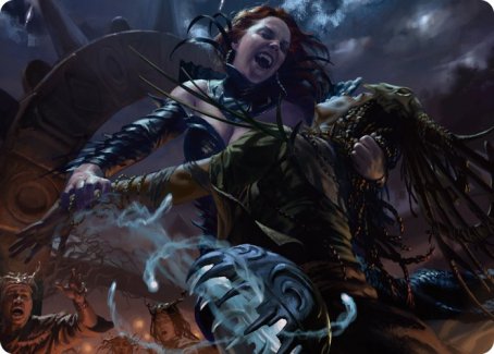 Olivia's Midnight Ambush Art Card [Innistrad: Midnight Hunt Art Series] | Card Merchant Takapuna